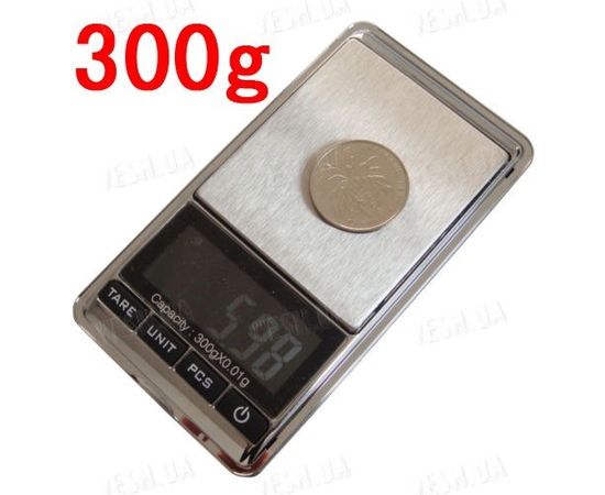 Весы портативные цифровые ювелирные 300г x 0.01г, фото 1