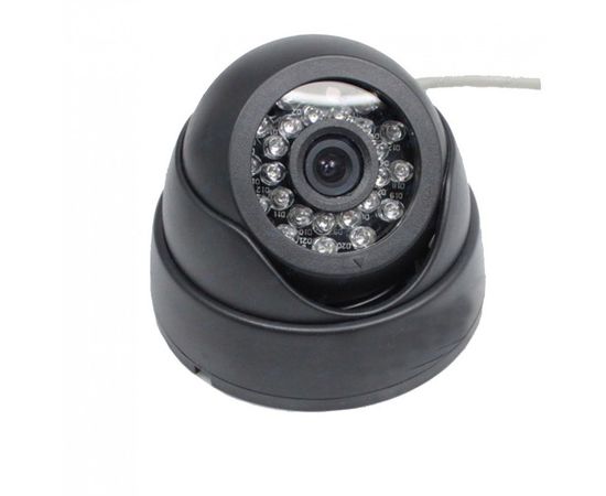 Наружная купольная  CCTV цветная охранная камера видеонаблюдения  1/4 CMOS, 450TVL, 0,1 LUX, ИK до 15 метров  (модель XR-IC420), фото 1