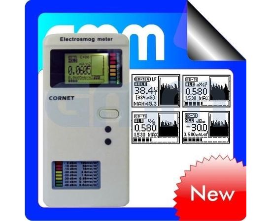 Cornet ED75 EMF 100Mhz - 6Ghz монитор поиска жучков с удержанием, фото 1