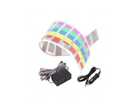 Светодиодный эквалайзер на заднее стекло автомобиля с автоматической подстройкой под ритм музыки, фото 1 Светодиодный эквалайзер на заднее стекло автомобиля с автоматической подстройкой под ритм музыки, фото 1