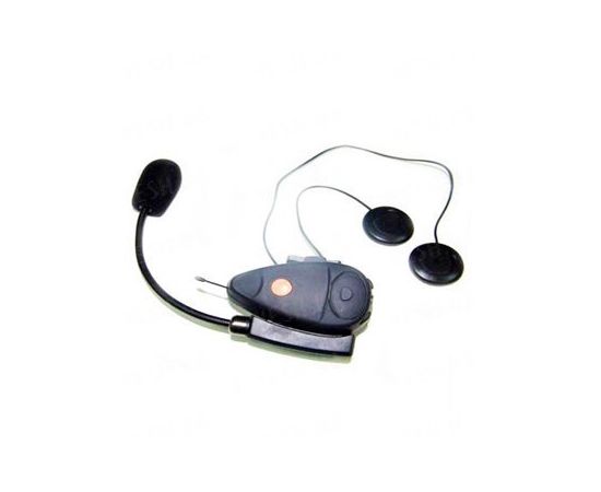 Набор из 2-х цифровых беспроводных bluetooth гарнитур - интеркомов для мотоциклистов и велосипедистов для установки на шлем дальностью до 100 метров (модель BTI-100), фото 1