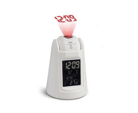 Проекционные сенсорные настольные электронные часы - будильник с сенсором на хлопок ладонями и звуковым проговариванием времени (мод. EG-809), фото 1