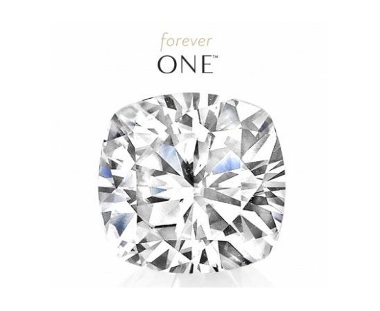 Муассанит Charles &amp; Colvard FOREVER ONE кушон огранка, фото 1