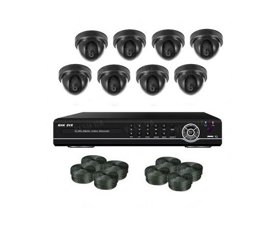 Супербюджетный 8-ми камерный комплект внутреннего видеонаблюдения (8 внутренних камер), фото 1