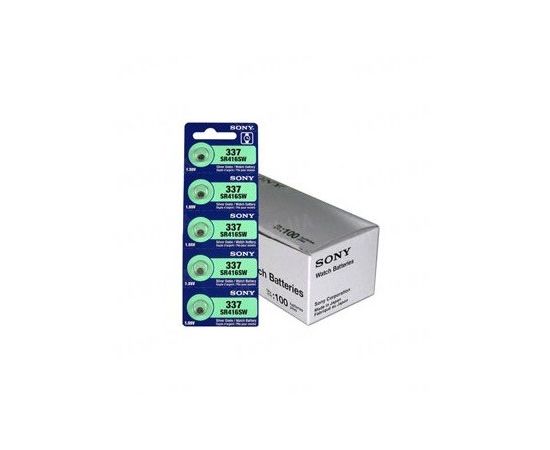 Дополнительная батарейка Sony 337 (SR416SW) со временем работы до 5 часов - для использования в скрытых микронаушниках (1 штука), фото 1 Дополнительная батарейка Sony 337 (SR416SW) со временем работы до 5 часов - для использования в скрытых микронаушниках (1 штука), фото 1
