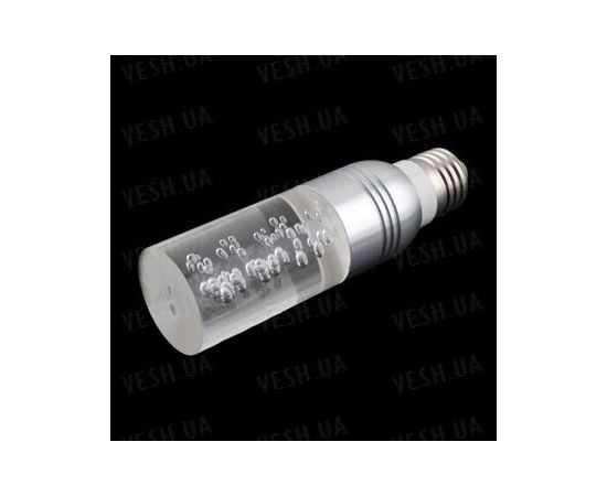 16-ти цветная энергосберегающая 3W цилиндрическая кристальная LED лампочка c пультом ДУ - для создания романтической расслабляющей подсветки в комнате (мод. E-27-3T), фото 1