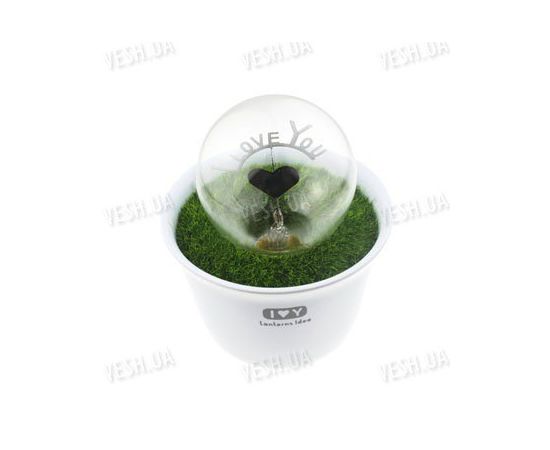 Декоративный романтический светящийся электронный LED цветок в горшке I Love U, фото 1 Декоративный романтический светящийся электронный LED цветок в горшке I Love U, фото 1