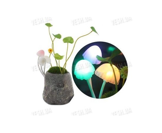 Необычный романтический светодиодный LED светильник - ночник с грибами в стиле &quot;Аватара&quot; - отличный подарок друзьям и подругам, фото 1
