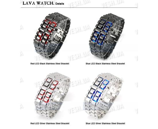 Эксклюзивные наручные LED часы-браслет Iron Samurai, фото 1