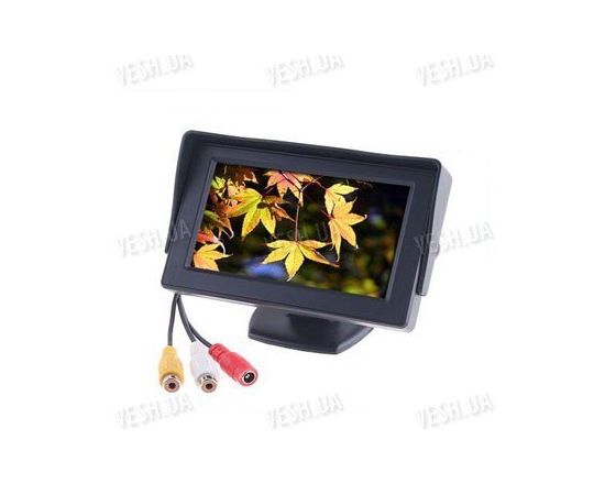 4.3&quot; автомобильный 2-х канальный LCD монитор для камеры заднего вида или автомобильного DVD плеера, фото 1