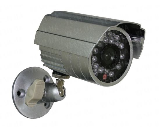 Уличная влагозащитная CCTV цветная охранная камера видеонаблюдения 1/3 CMOS, 600TVL, 0 LUX, ИК до 20 метров (модель LICE24), фото 1