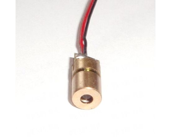 Красный лазерный модуль. Красный лазер 5mW (6мм, 3.5 - 4.5V), фото 3