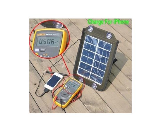 Солнечная 5Вт портативная панель USB для iPhone/iPad, фото 4 Солнечная 5Вт портативная панель USB для iPhone/iPad, фото 4