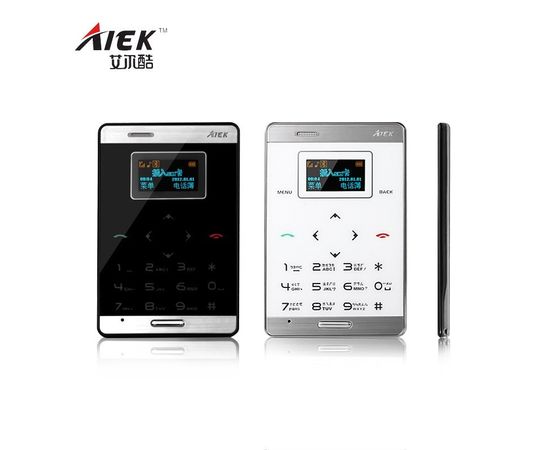 Самый маленький мобильный телефон кредитка AIEK M3, фото 3 Самый маленький мобильный телефон кредитка AIEK M3, фото 3