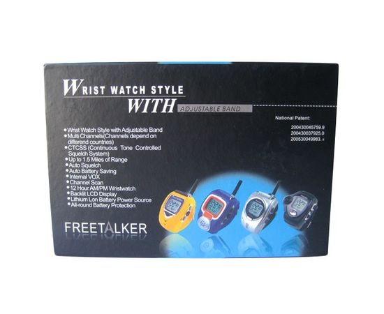 Комплект из 2-х раций Walkie Talkie в виде часов дальностью связи до 2500 метров и временем работы в режиме разговора - до 12 часов (модель RD-019), фото 5