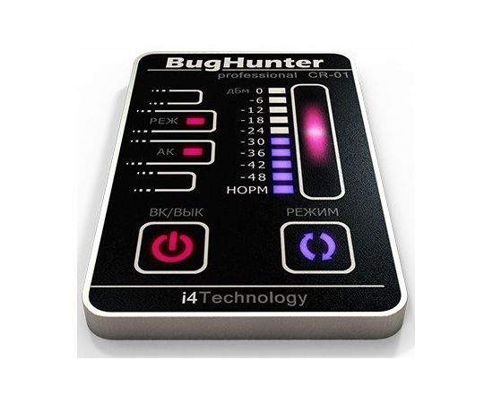 Портативный профессиональный детектор жучков и камер "BugHunter Professional CR-01" Карточка, фото 5 Портативный профессиональный детектор жучков и камер "BugHunter Professional CR-01" Карточка, фото 5