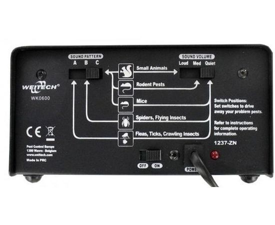 Электронный ультразвуковой отпугиватель мышей, крыс и насекомых "ВК-0600" (Бельгия), фото 3 Электронный ультразвуковой отпугиватель мышей, крыс и насекомых "ВК-0600" (Бельгия), фото 3