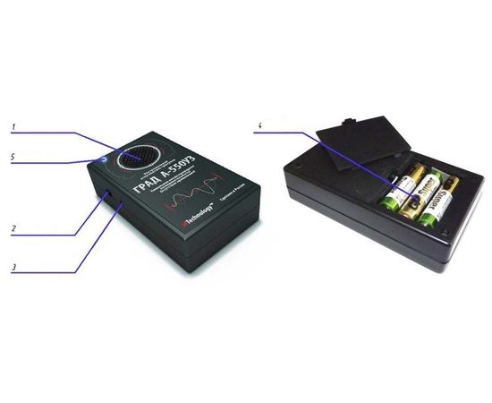 Инновационный ультразвуковой отпугиватель грызунов, кротов &quot;Град А-550УЗ&quot;, фото 7