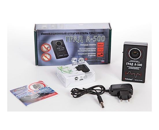 Инновационный ультразвуковой отпугиватель грызунов, кротов "ГРАД А-500", фото 2 Инновационный ультразвуковой отпугиватель грызунов, кротов "ГРАД А-500", фото 2