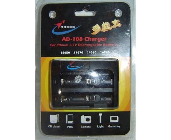 Зарядное устройство Rodee AD-108 для литиевых батарей 18650/17670/14650/16340, фото 4 Зарядное устройство Rodee AD-108 для литиевых батарей 18650/17670/14650/16340, фото 4