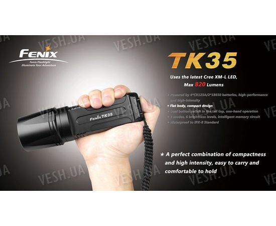 Фонарь Fenix TK35 Cree XM-L T6 LED, фото 6