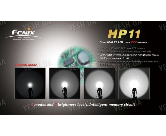 Налобный фонарь Fenix HP11 Cree XP-G (R5), фото 5 Налобный фонарь Fenix HP11 Cree XP-G (R5), фото 5
