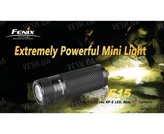 Фонарь Fenix E15 (Cree XP-E LED , 140лм, 1xCR123), фото 6