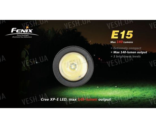 Фонарь Fenix E15 (Cree XP-E LED , 140лм, 1xCR123), фото 5