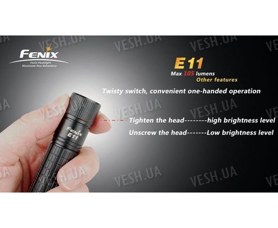 Фонарь Fenix E11 (Cree XP-E LED , 105лм, 1xAA), фото 2