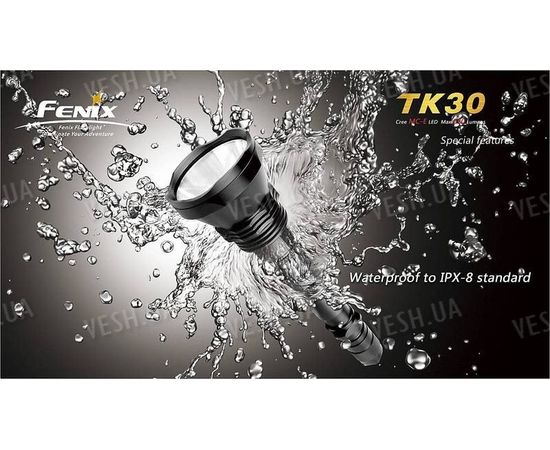 Тактический фонарь Fenix TK30 Cree MC-E LED + в подарок E05, фото 3