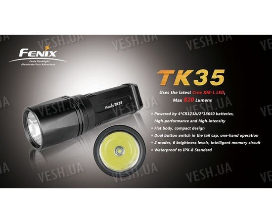 Фонарь Fenix TK35 Cree XM-L T6 LED, фото 2