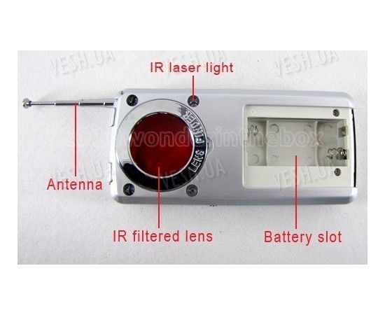 Универсальный детектор обнаружитель проводных и беспроводных камер и беспроводных радио жучков, фото 10