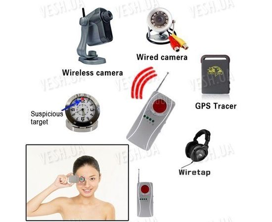 Универсальный детектор обнаружитель проводных и беспроводных камер и беспроводных радио жучков, фото 8