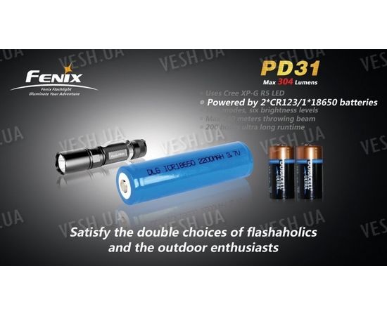 Фонарь Fenix PD31 R5 Cree XP-G LED (R5), фото 4