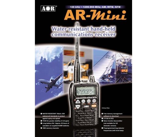 Сканирующий приемник AR-Mini с непрерывным диапазоном частот от 100 КГц — 1300 МГц, фото 2
