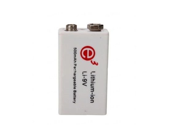 Самый ёмкий в мире аккумулятор 9V типа "Крона" с ёмкостью 500 mAh, рассчитанный на 1000 циклов зарядки, фото 2 Самый ёмкий в мире аккумулятор 9V типа "Крона" с ёмкостью 500 mAh, рассчитанный на 1000 циклов зарядки, фото 2