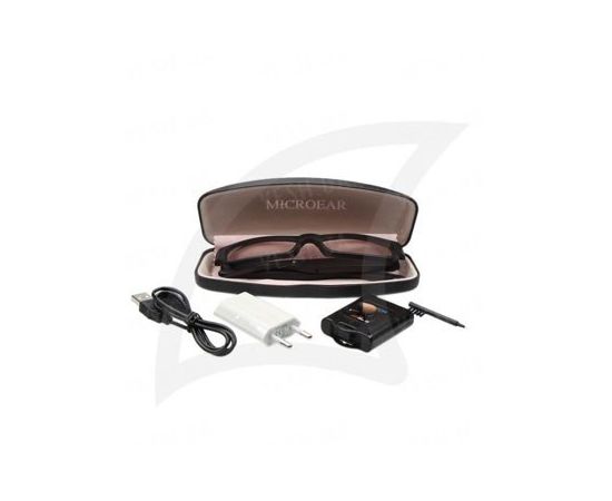 Беспроводный микронаушник для экзаменов с bluetooth модулем и индукционным передатчиком в виде очков Элита-люкс + очки, фото 3