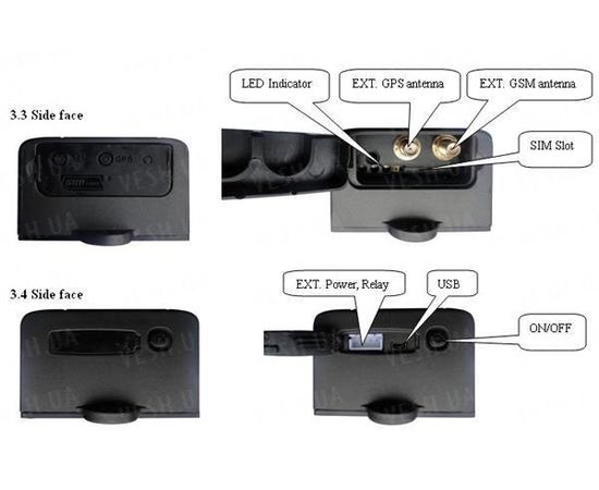 Автономный автомобильный GPS/GSM/GPRS трекер для on-line отслеживания грузовых автомобилей со встроенным аккумулятором 6000 mAh (модель TK 104), фото 3