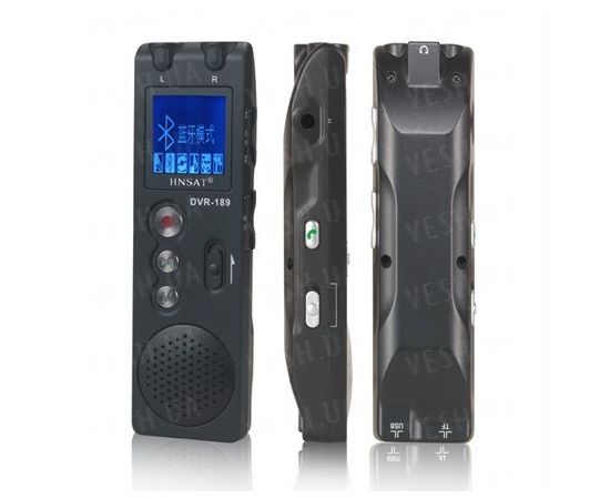 Профессиональный 4 Gb цифровой диктофон с bluetooth, VOX и функцией записи разговора с мобильного телефона (модель DVR-189), фото 2