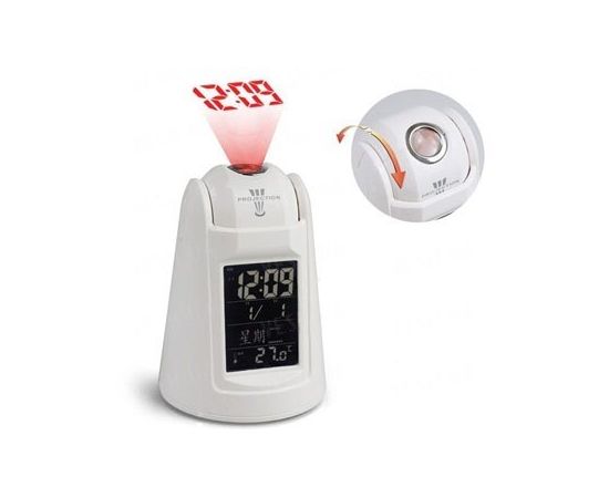 Проекционные сенсорные настольные электронные часы - будильник с сенсором на хлопок ладонями и звуковым проговариванием времени (мод. EG-809), фото 2