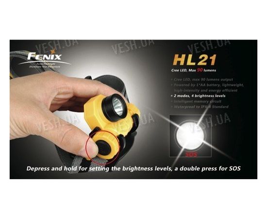 Налобный фонарь Fenix HL21 Cree XP-E LED (R2), фото 5