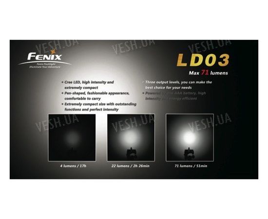 Фонарь Fenix LD03 XP-E LED (R2), фото 5 Фонарь Fenix LD03 XP-E LED (R2), фото 5