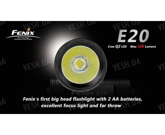 Фонарь Fenix E20 Cree 7090 XR-E LED, фото 6
