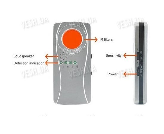 Универсальный детектор обнаружитель проводных и беспроводных камер и беспроводных радио жучков, фото 2