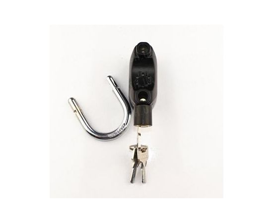 Уникальный металлический навесной замок со звуковой сиреной и сенсором на удар или попытку взлома - отличная вещь для защиты гаража или подсобных помещений, фото 4