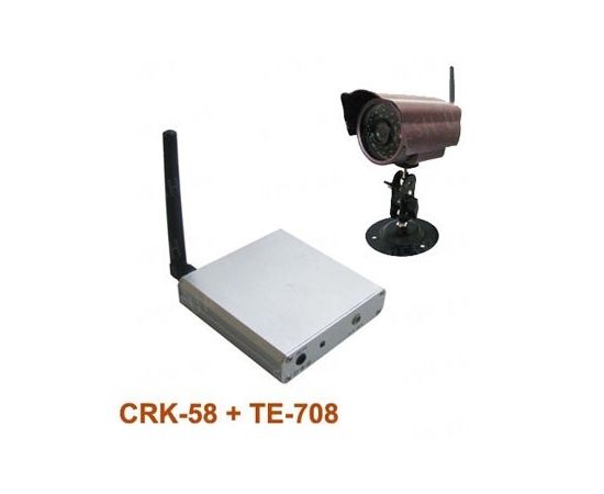 Комплект из беспроводной уличной камеры повышенного разрешения на 2.4 Ghz + приёмник видеосигнала (на выбор), дальностью до 700 метров (модель CRP-58 kit), фото 5
