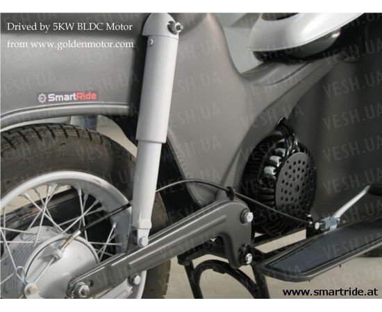 Электромотор BLDC HPM5000B водяное охлаждение, фото 8