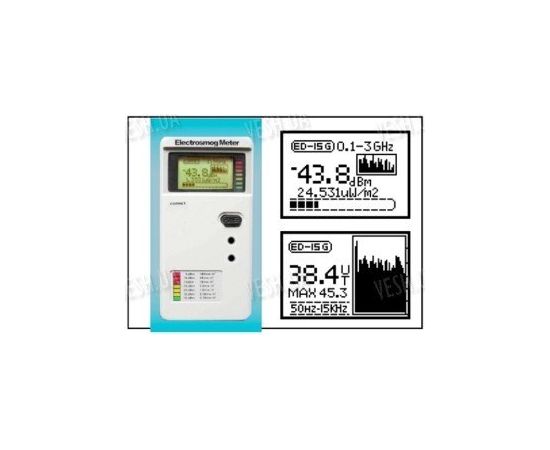 EMF 100Mhz - 3Ghz  РЧ радиационной и НЧ магнитных AC Гаусса метр 2 в 1, фото 3