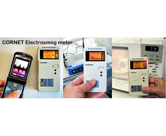 EMF 100Mhz - 3Ghz  РЧ радиационной и НЧ магнитных AC Гаусса метр 2 в 1 Cornet ED15C, фото 2