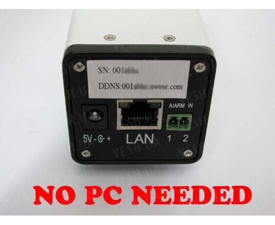 Внутренняя охранная проводная  IP видео камера с ИК подсветкой 640 х 480 @ 25fps (модель FI8604), фото 2